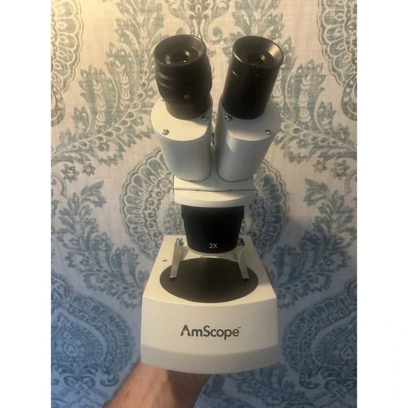 AmScope 20X-40X Binocular‎ Stereo Multi-Use Inspection Microscope All Ages New